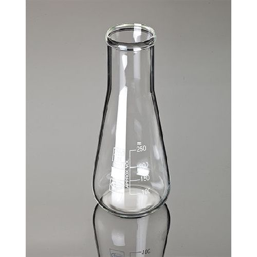 Pahar Erlenmeyer cu gat Larg 250 ml