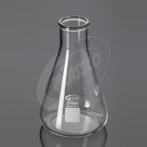 Pahar Erlenmeyer cu gat ingust 250 ml