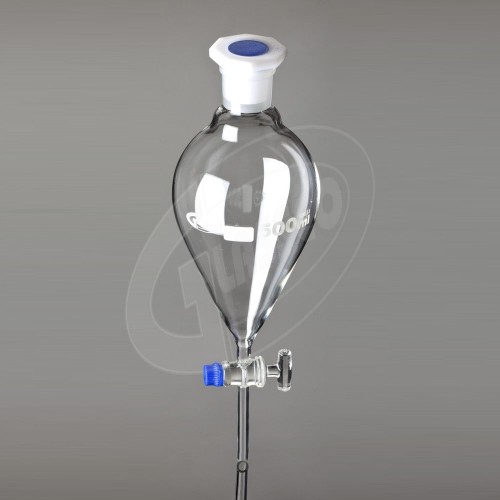 Palnie de separare forma Para cu robinet sticla, 50 ml