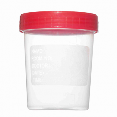 Recoltor Universal Steril 60ml cu Capac Rosu Filetat